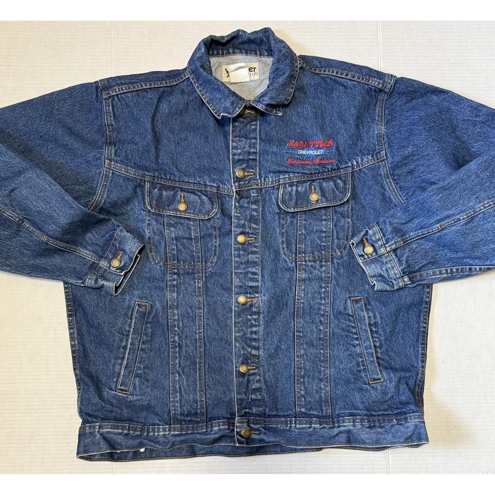 WRANGLER - Chevrolet  - Men's Denim Trucker Jean Jacket‎ - Size X-Large - XL*